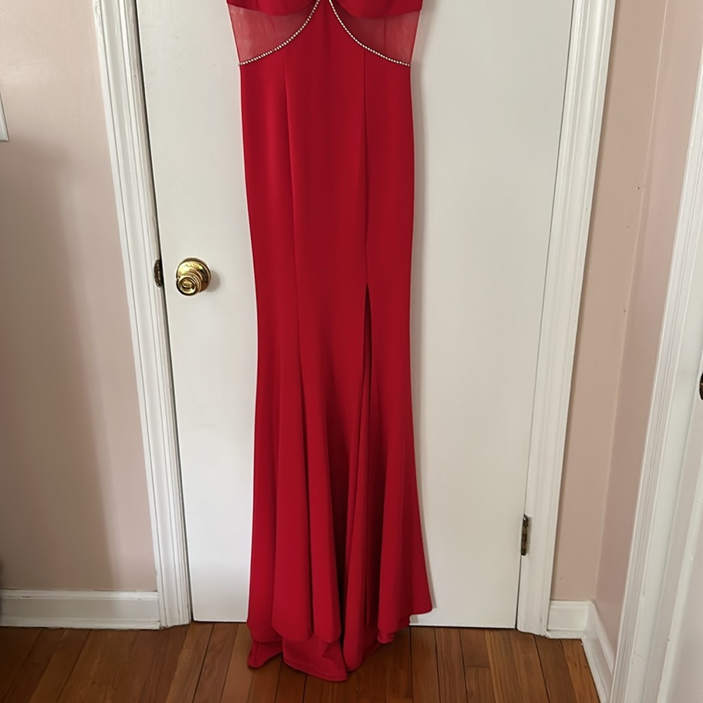 Red Gown - Custom No Tag / Size 4 - image 5